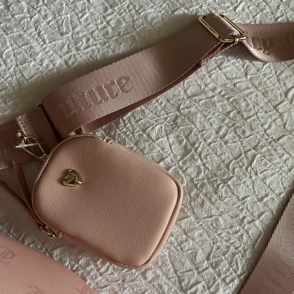 Pink Juicy Couture Handbag Satchel/Top‎ Handle Bag Coin Purse And Shoulder Strap